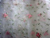 embroidered sheer fabric