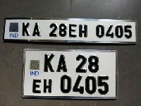 Radium Car Number Plate