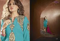 Georgette with heavy embroidery Dress as PYD 11190