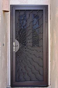 steel wood security door