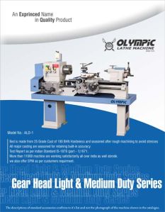 Light Duty All Geard Lathe Machine