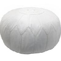 Leather Morocan Pouf