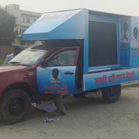 Low cost LED video van for election campaigning