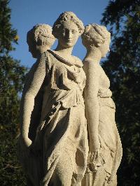 glass goddess statues