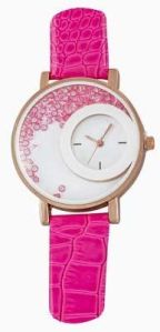 Pink Diomand Hand Watch