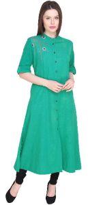 Womens embroidered Cotton casual kurti