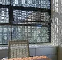 perforated window screens.