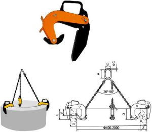 CONCRETE PIPE LIFTING CLAMP