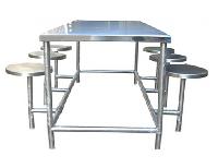 Stainless Steel Canteen Dining Table Set