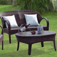 Garden Rattan Sofa Set