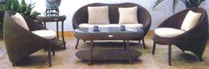 Garden Rattan Sofa Set