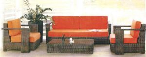 Garden Rattan Sofa Set