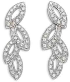 Gold Diamond Earrings  - Der 001