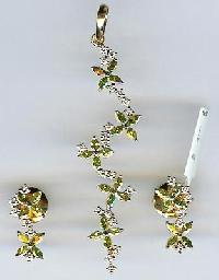 Gold Multi Gemstone Necklace - Ggneck 002