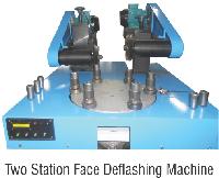 Two Station Face Deflashing Machine