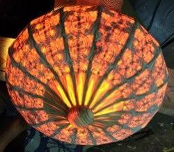 Wooden Mosaic Pattern Chandelier