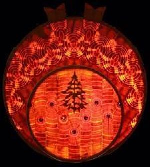 Double Disc Christmas Wall Light