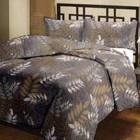 Leaf Printed Cotton AC Single Bed Blanket