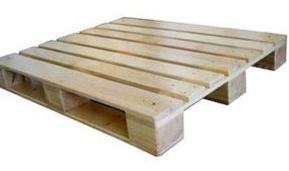 Four Way Wood Pallets with Blocks