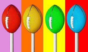 Rugby Ball Lollipop