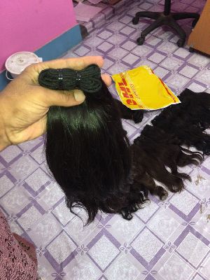 INDIAN STRAIGHT TEMPLE REMY HUMAN HAIR