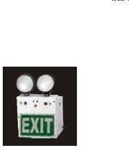 Night Glow Signage Double Beam Emergency Exit Lights