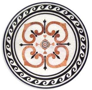 round floor tiles