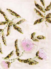 Embroidered Silk Fabric-04