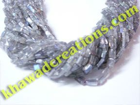 Gemstone Square Beads - Labrodarite