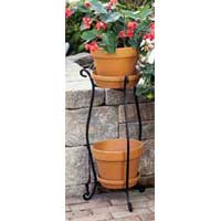 PD-02 wrought iron plant stand