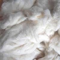 white cotton yarn waste