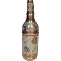 brass wine bottle