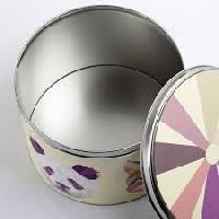 round printed tin