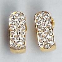 Gold Cubic Zirconia Stud - 001