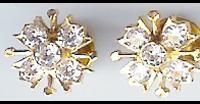 Gold Cubic Zirconia Stud - 003