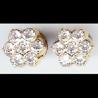 Gold Cubic Zirconia Stud - 006