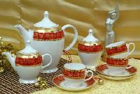 Gold Bone China Tea Set