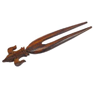 Brown Color Wooden Hair Stick