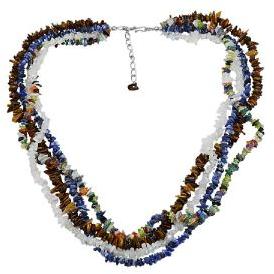 Multi Gemstone Chips Necklace