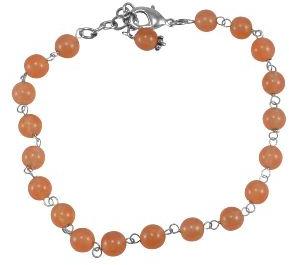 Orange Quartz Gemstone Bracelet