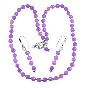 Purple Quartz Gemstone Necklace