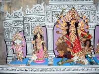 Fiberglass Durga Lakshmi Idol