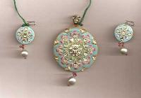 Enamel Pendant Set