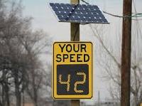 solar road safety signs