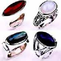 Silver Stone Rings