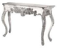 white metal furniture