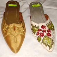 embroidered slippers