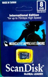 ScanDisk Memory Card 8GB