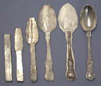 handmade silver utensils