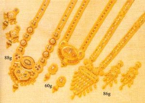 gold necklace set GNS-012